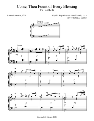 Come, Thou Fount of Every Blessing - for Handbells or Keyboard