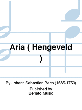 Book cover for Aria ( Hengeveld )