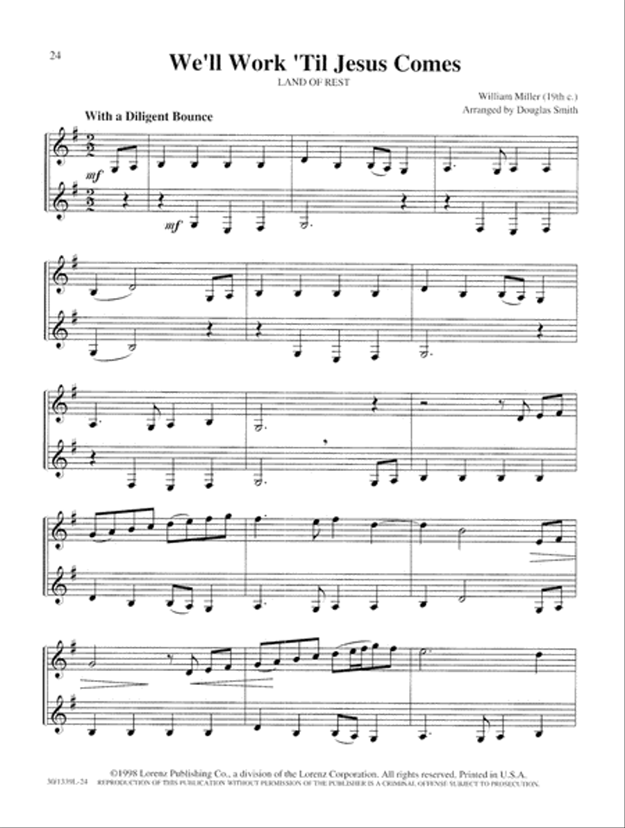Hymns & Spirituals - Clarinet Clarinet Duet scores gallery preview page 9