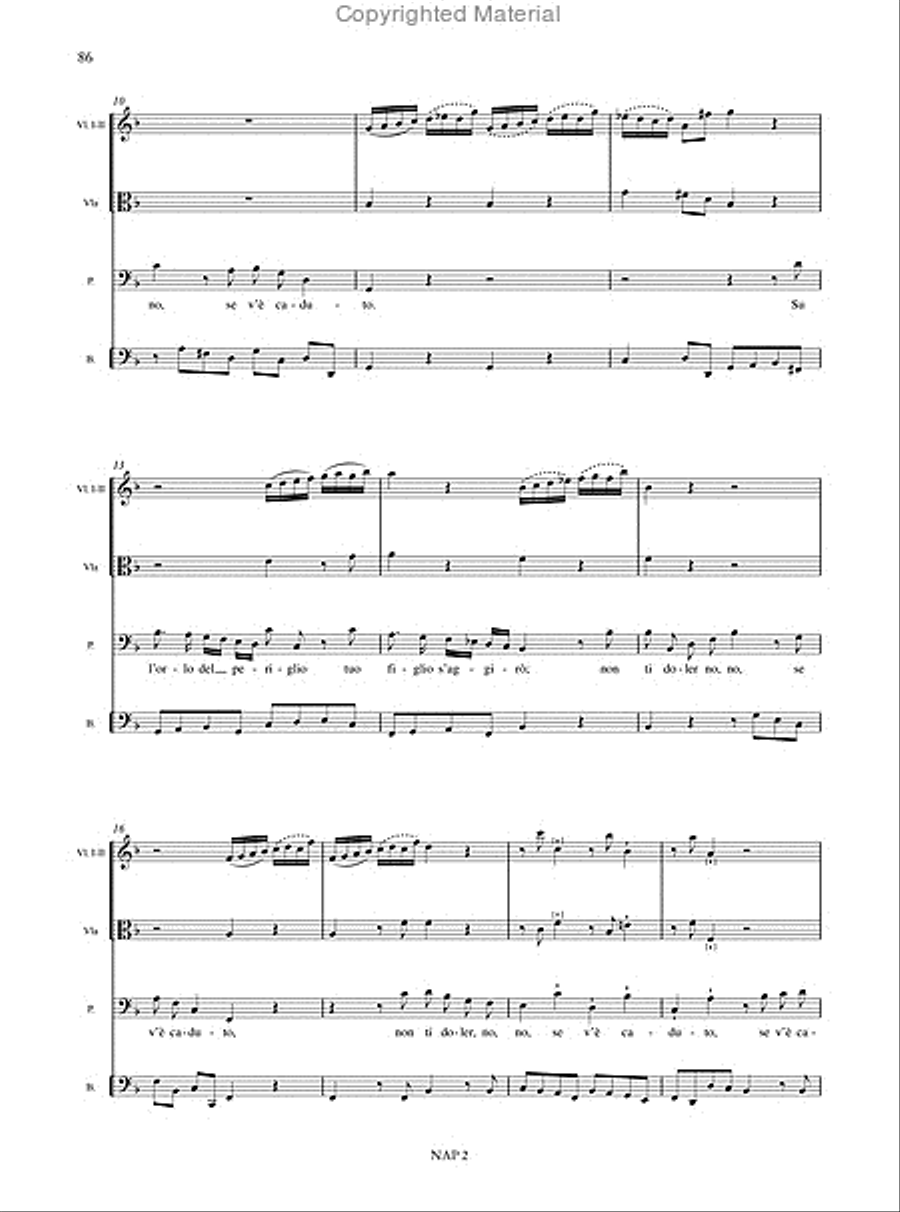 Oratorio di Maria dolorata (Napoli, ca. 1723) for 5 Voices, Choir and Instruments. Critical Edition Choir scores gallery preview page 14
