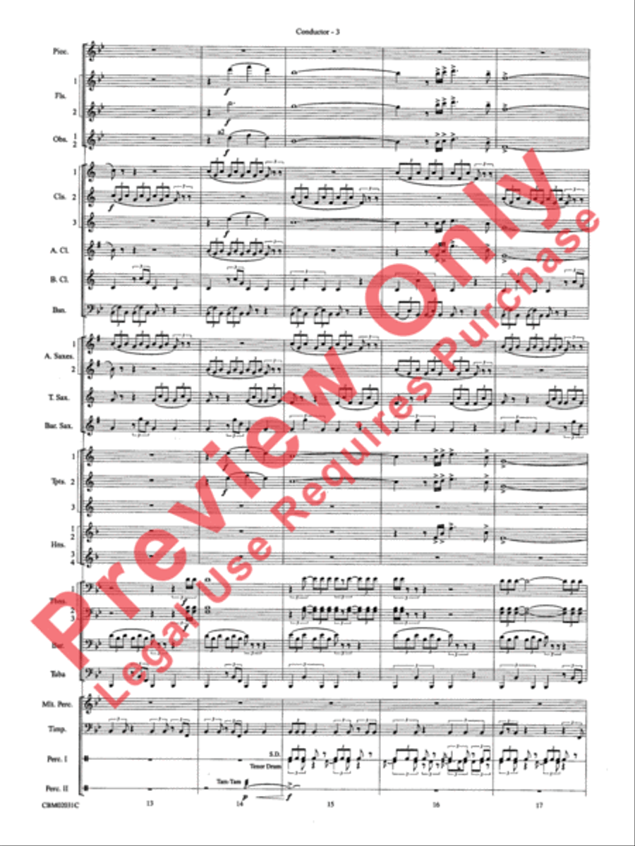 Band of Brothers, Symphonic Suite from Concert Band scores gallery preview page 6