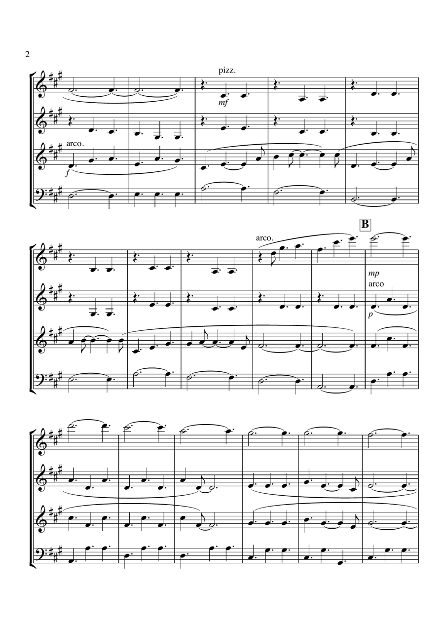 The Rainbow Connection String Quartet scores gallery preview page 2