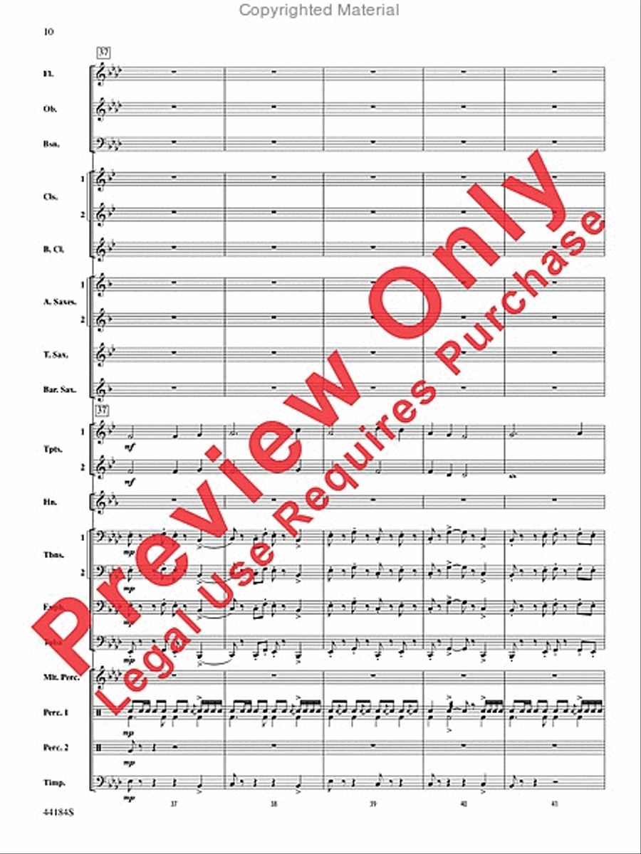 Hsien Concert Band scores gallery preview page 10