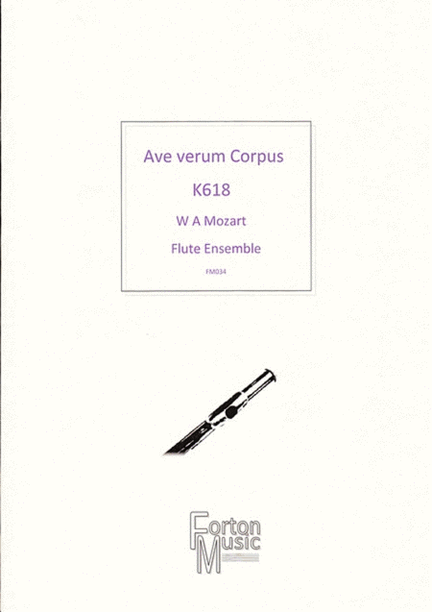 Ave Verum Corpus Flute Quartet