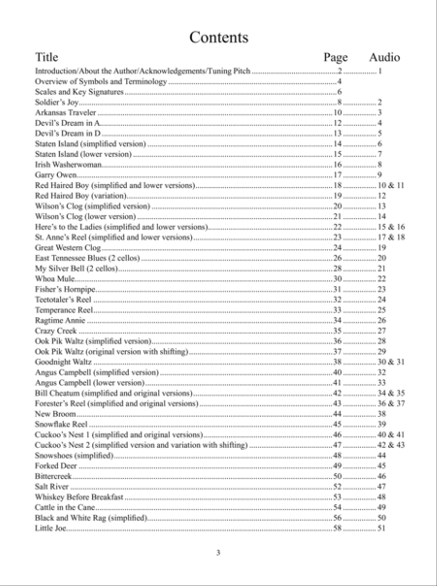 The Fiddlin' Workshop for Cello Cello scores gallery preview page 4