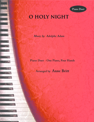 Book cover for O Holy Night (piano duet)