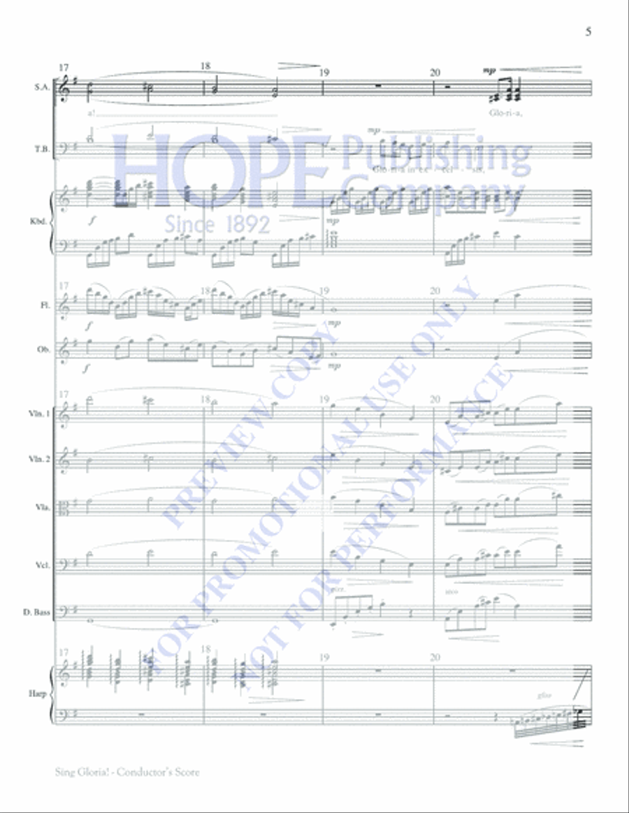 Sing Gloria! Flute scores gallery preview page 6