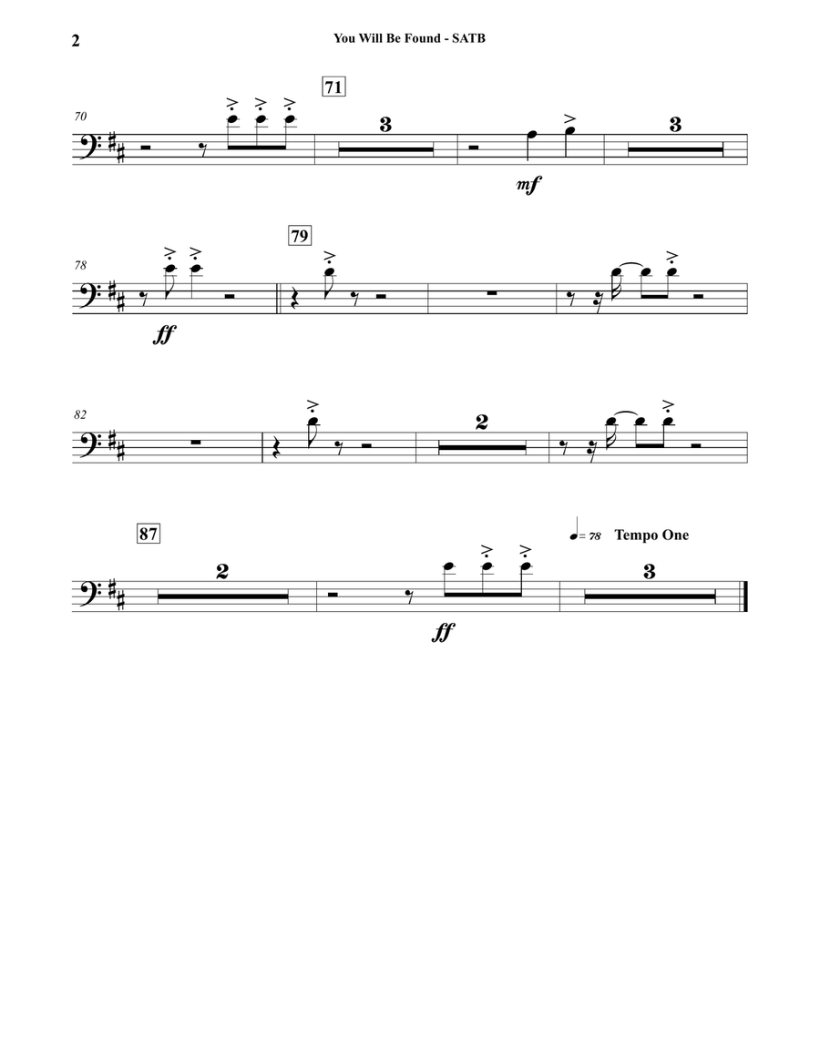 You Will Be Found Concert Band scores gallery preview page 4