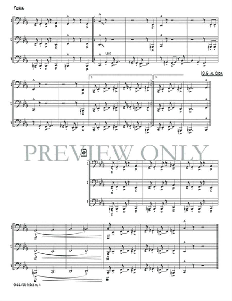 Jazz for Three Small Ensemble scores gallery preview page 6