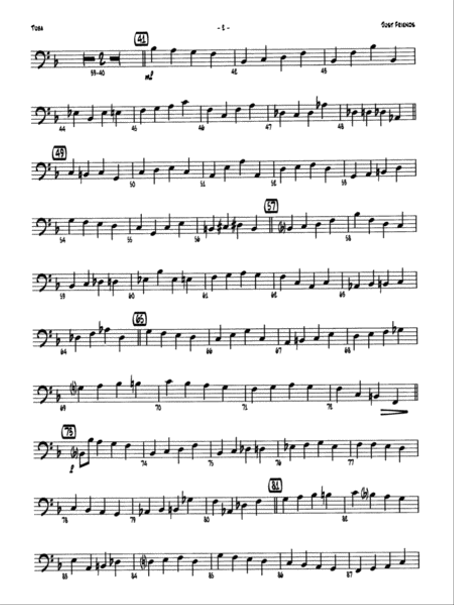 Just Friends: Tuba Jazz Ensemble scores gallery preview page 2