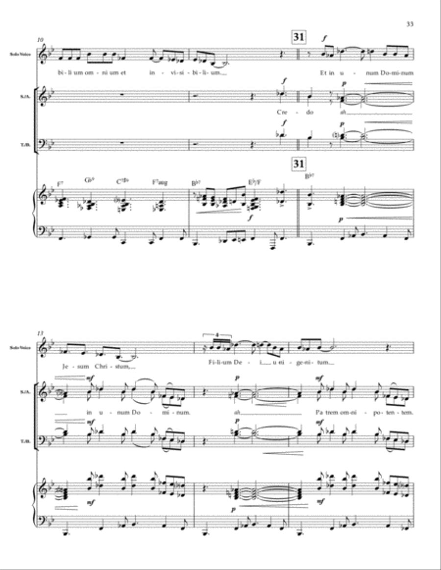 Mass in Blue 4-Part scores gallery preview page 12