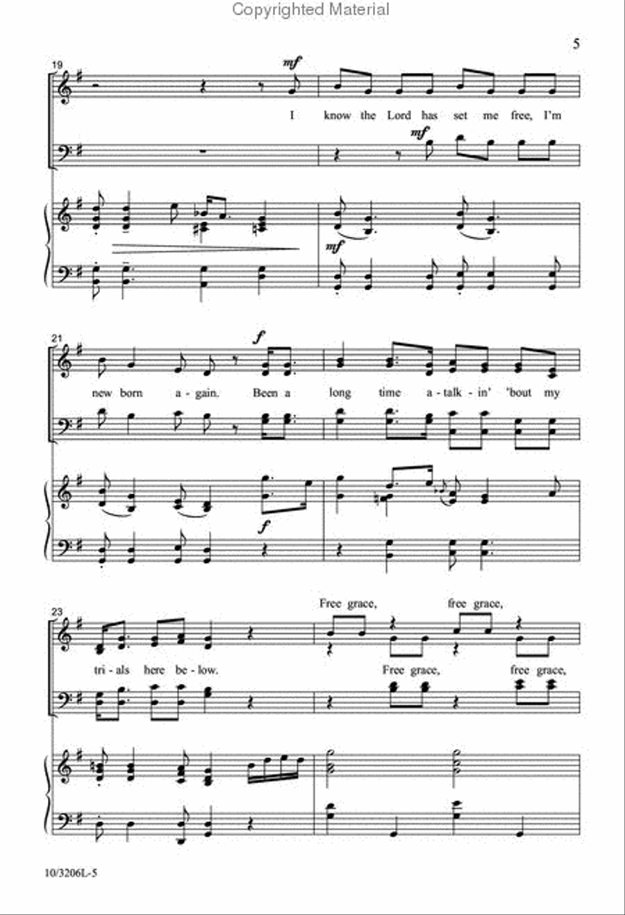 New Born Again 4-Part scores gallery preview page 5