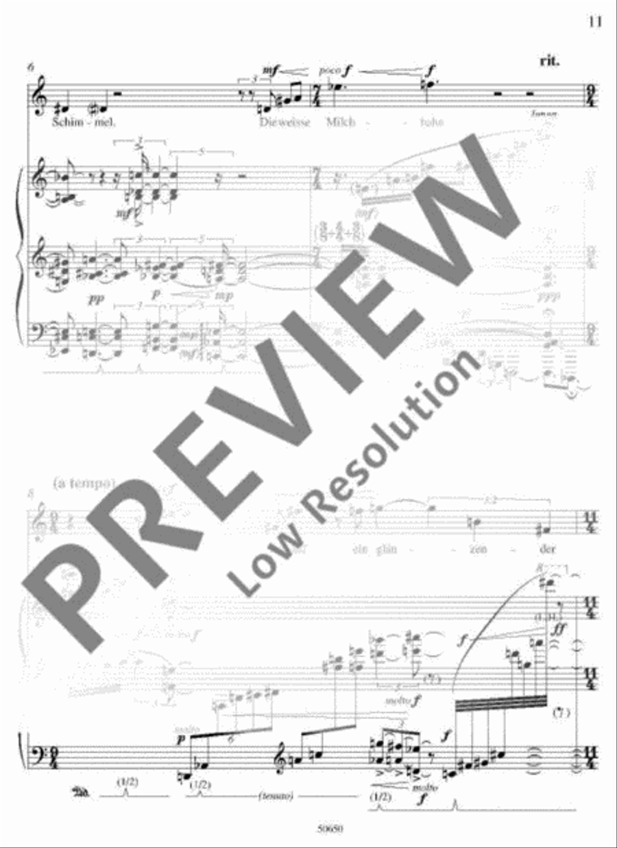5 Mileva-Lieder Voice Solo scores gallery preview page 12