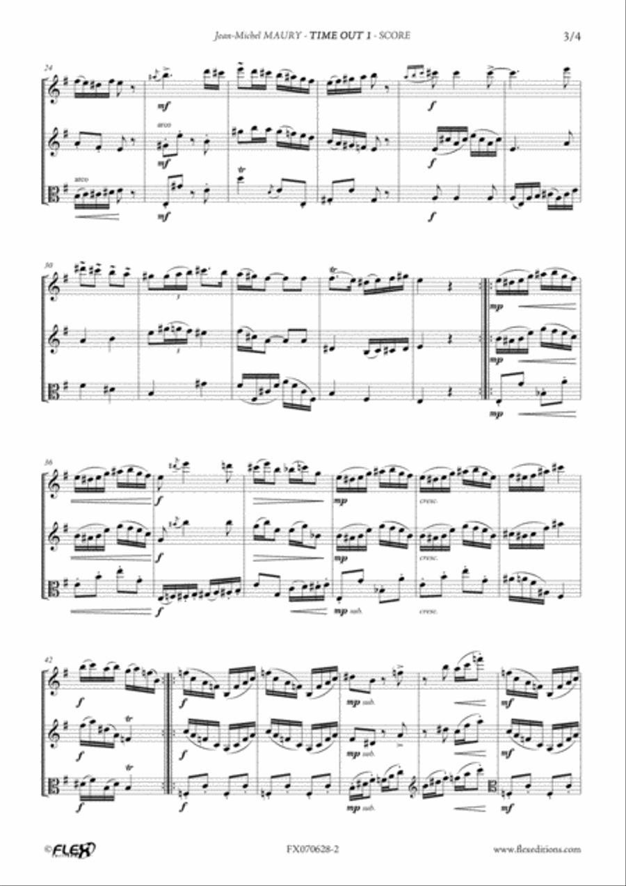 Time Out 1 Viola scores gallery preview page 3