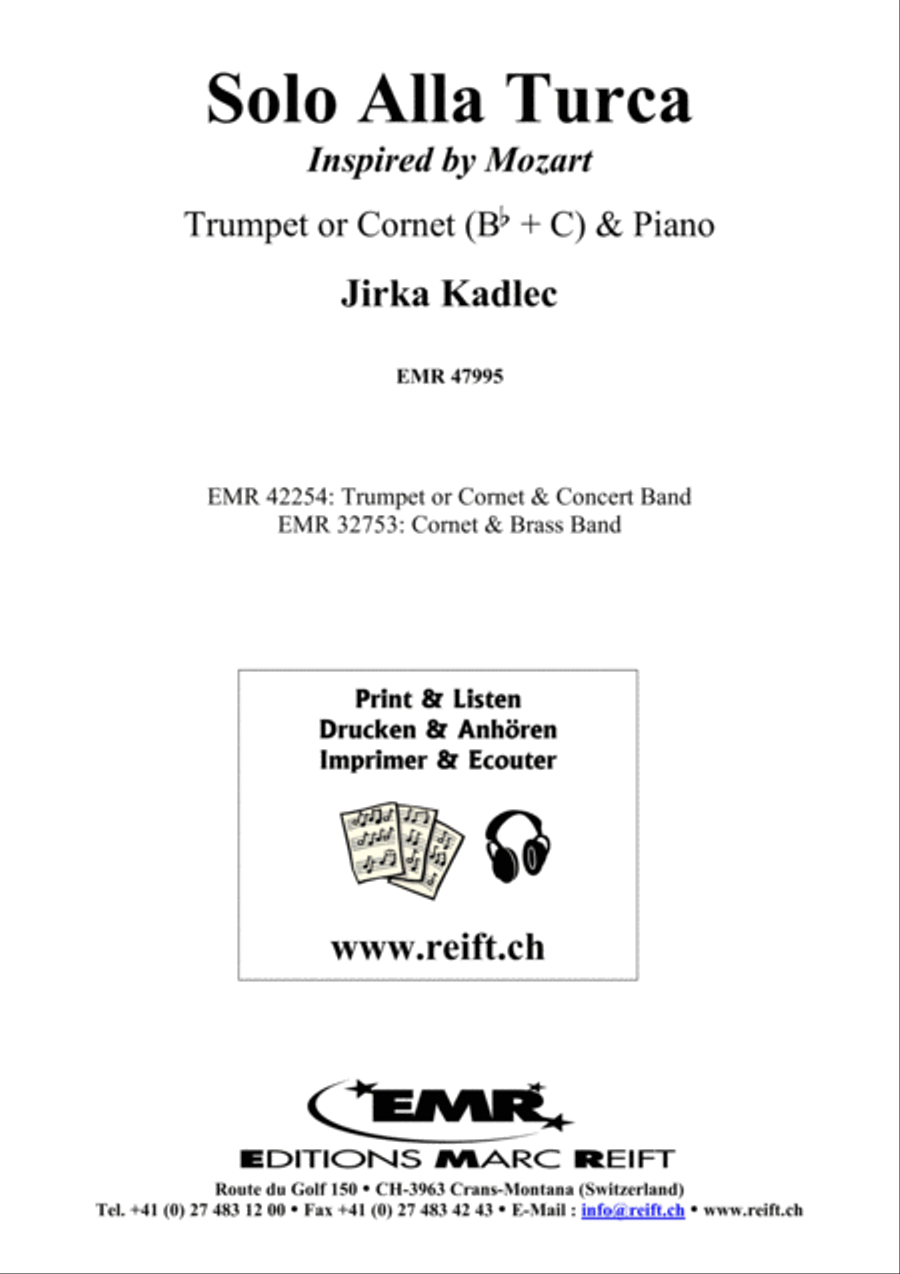 Solo Alla Turca Cornet scores gallery preview page 2