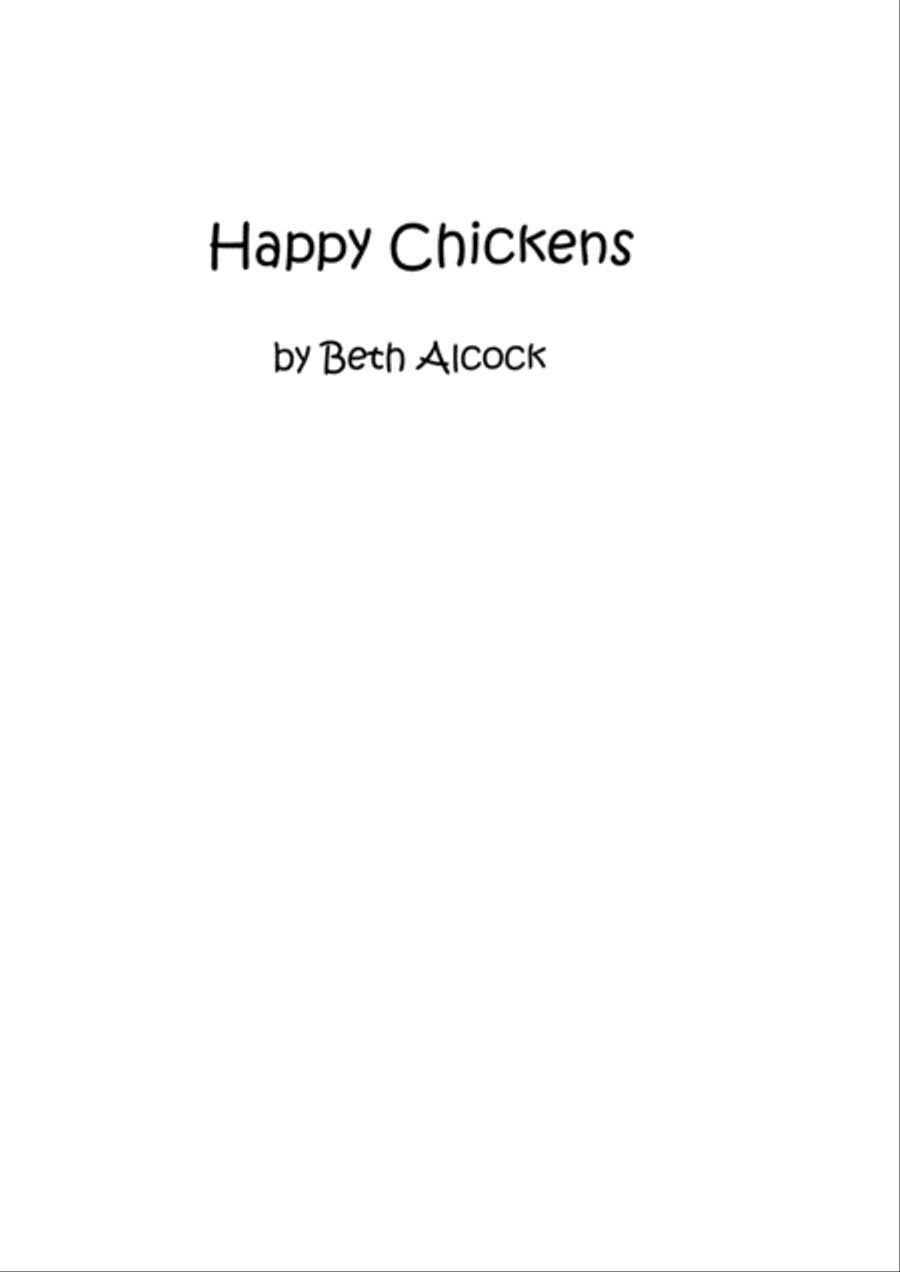 Happy Chickens by Beth Alcock Piano Solo scores gallery preview page 1
