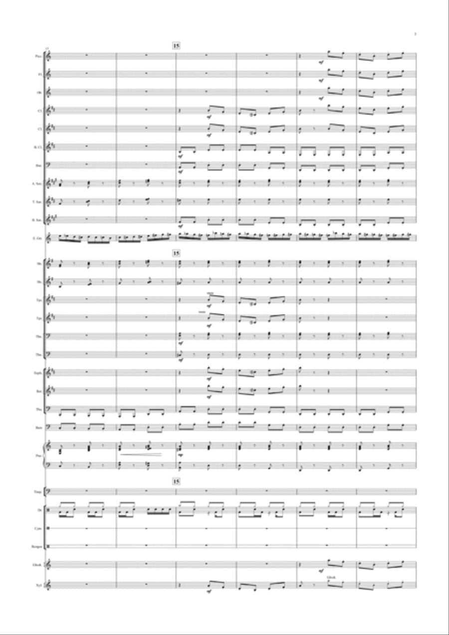 Flight Of The Bumblebee Flight Of The Bumblebee Concert Band scores gallery preview page 3
