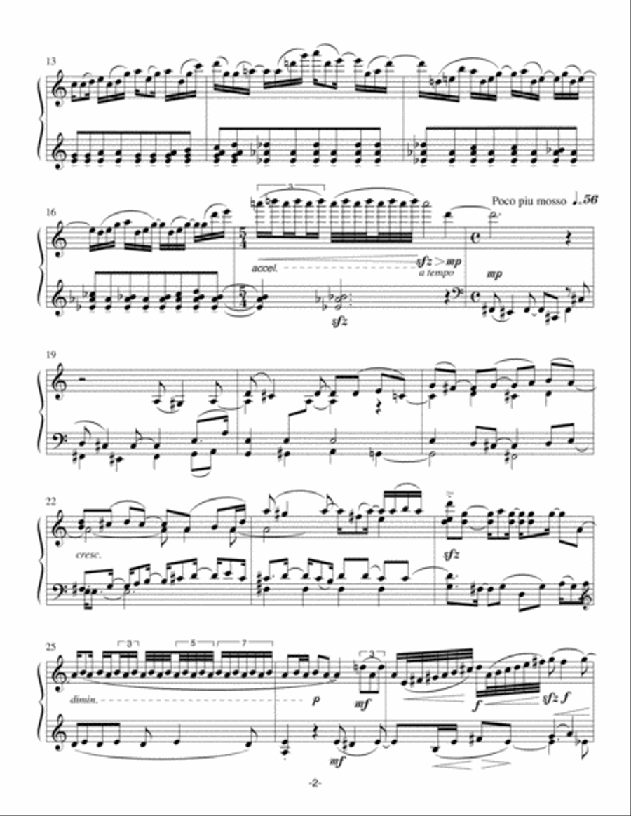 Ballade no. 1 for Solo Piano Piano Solo scores gallery preview page 3