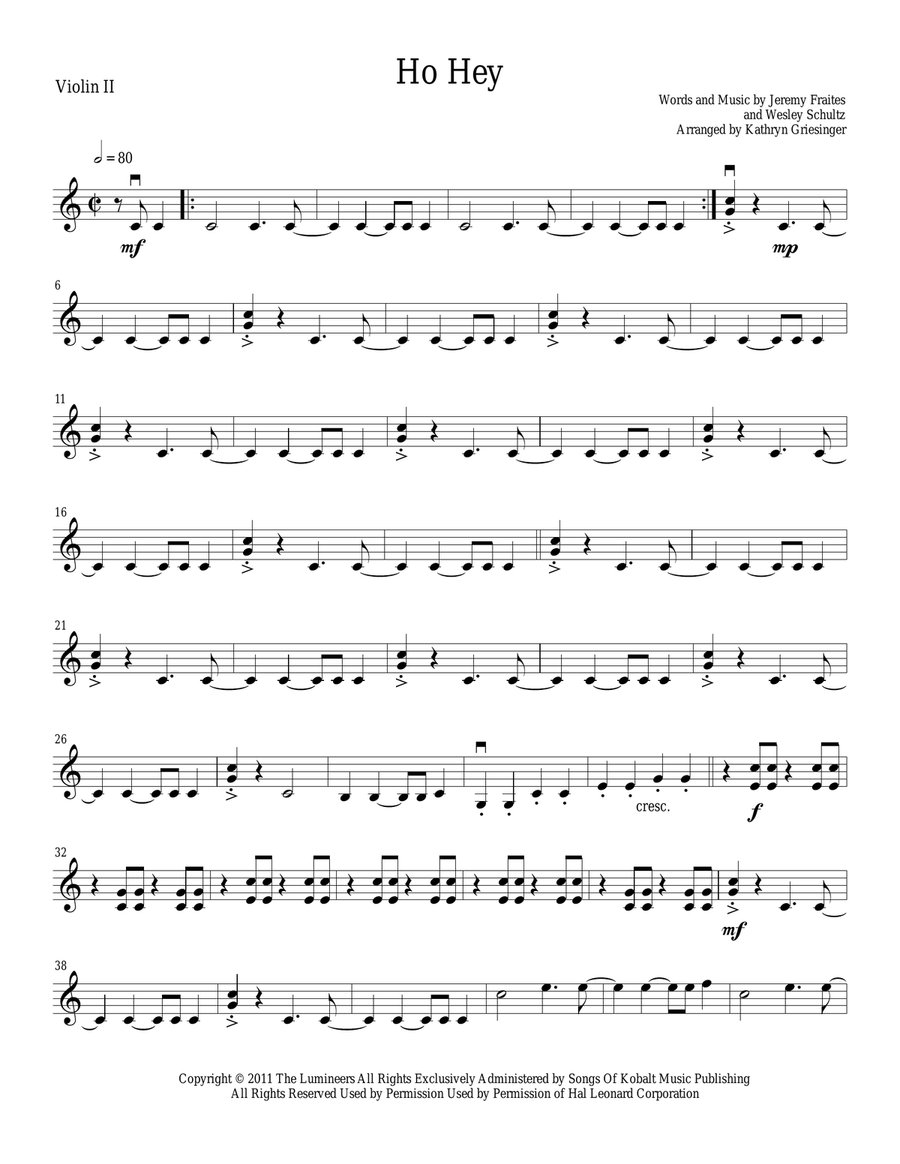 Ho Hey String Quartet scores gallery preview page 3