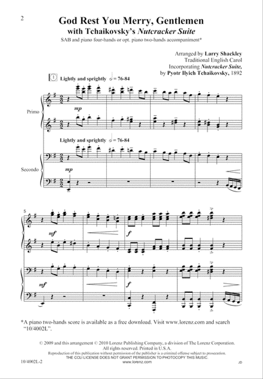 God Rest You Merry, Gentlemen 3-Part scores gallery preview page 3
