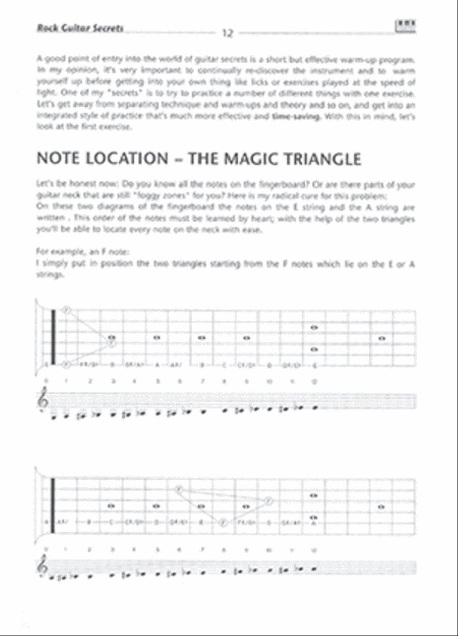Rock Guitar Secrets Electric Guitar scores gallery preview page 2