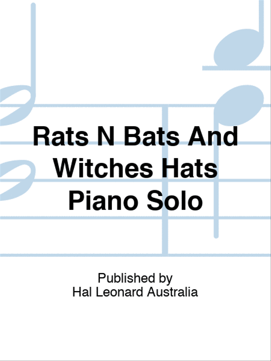 Rats N Bats And Witches Hats Piano Solo Piano Solo scores gallery preview page 1