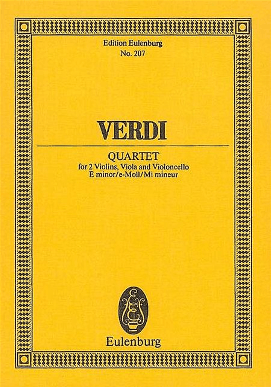 String Quartet in E minor String Quartet scores gallery preview page 1