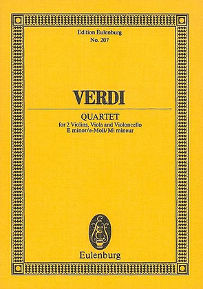 Book cover for String Quartet in E minor