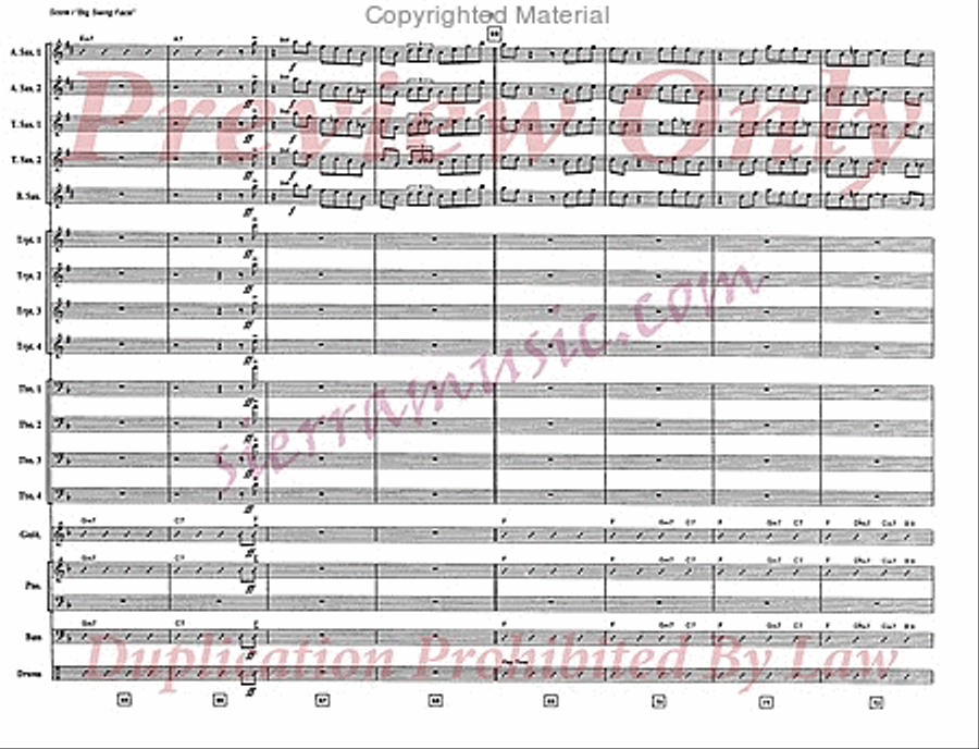 Big Swing Face Jazz Ensemble scores gallery preview page 9