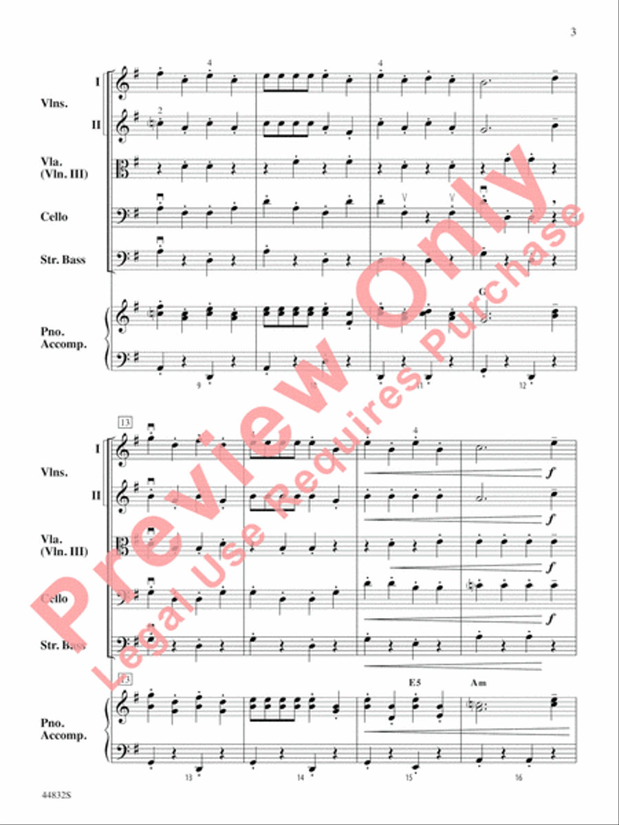 Bella Bocca Polka String Orchestra scores gallery preview page 4