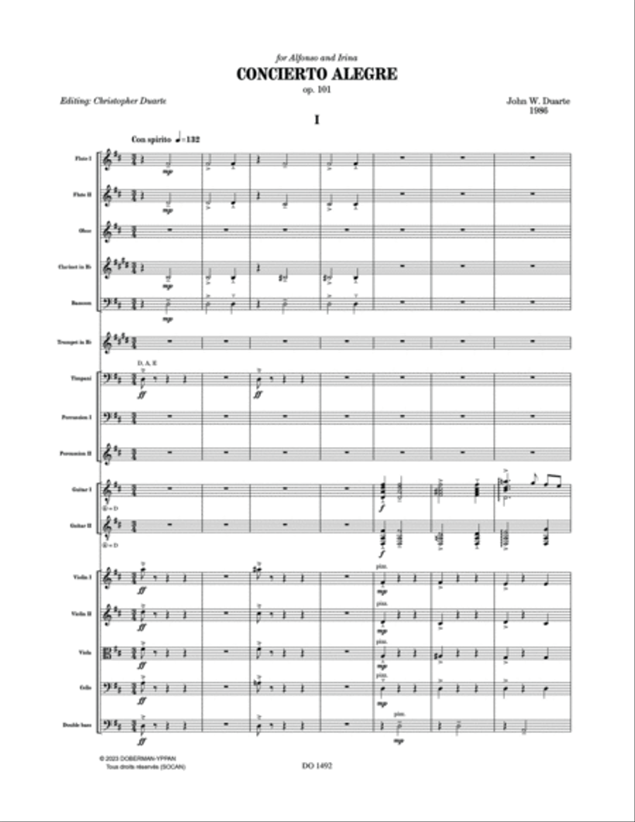 Concierto Alegre, Op. 101 Orchestra scores gallery preview page 6