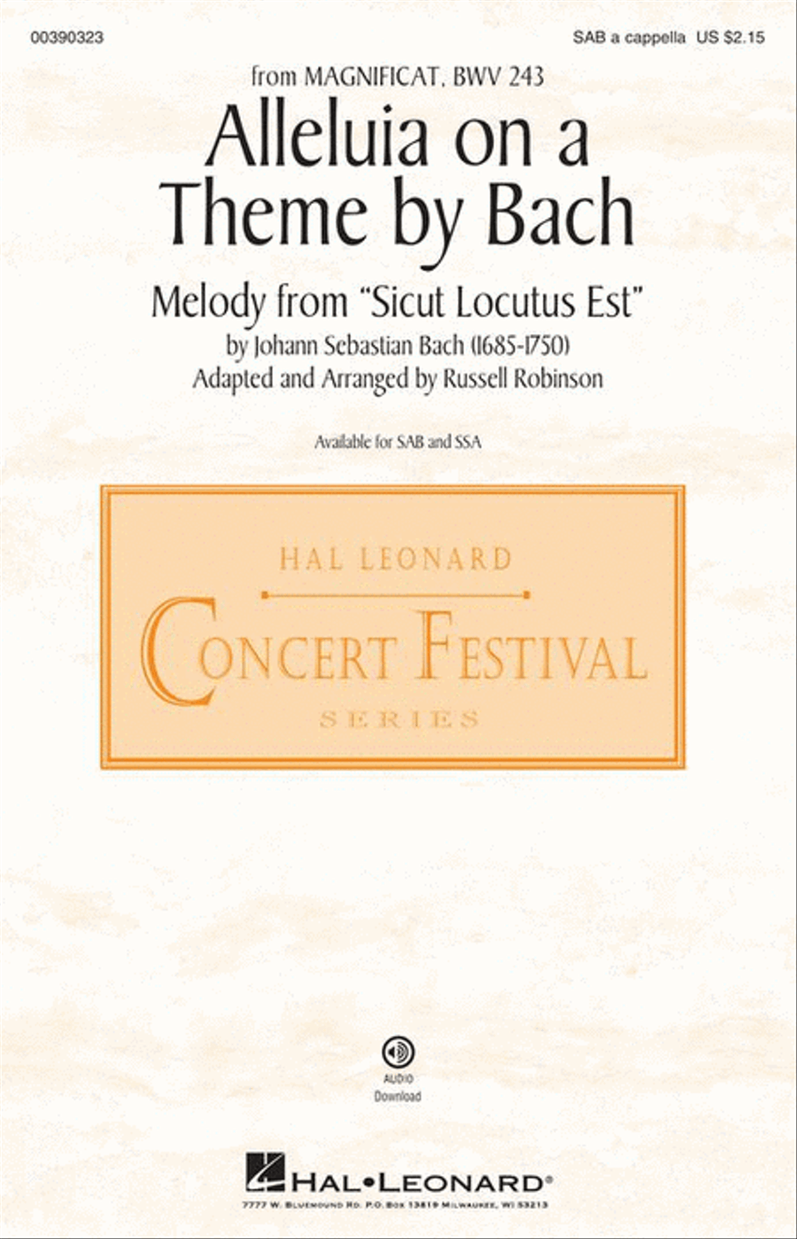 Alleluia on a Theme by Bach (BWV 243) 3-Part scores gallery preview page 2