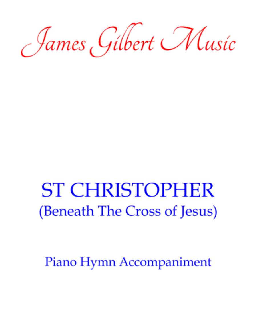 ST CHRISTOPHER (Beneath The Cross of Jesus) Piano Solo scores gallery preview page 1