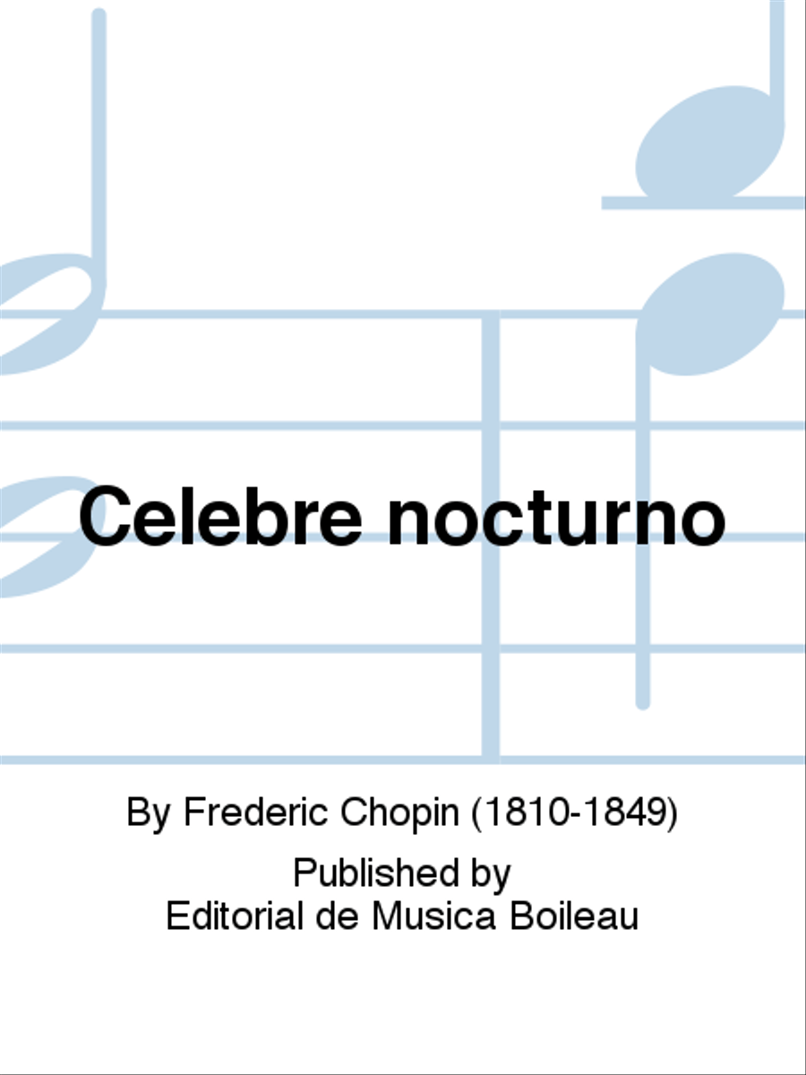 Celebre nocturno Celebre nocturno Violin Solo scores gallery preview page 1