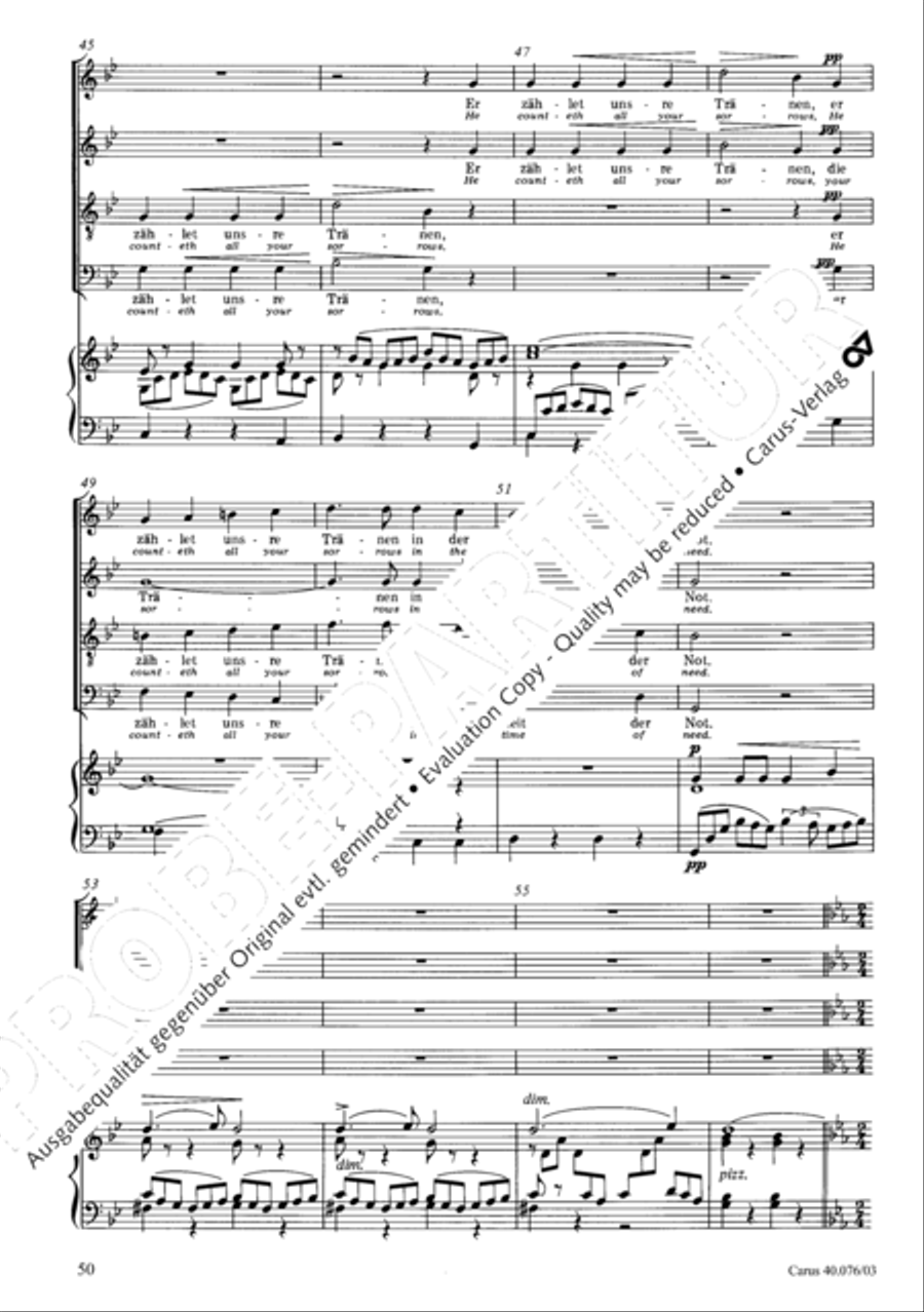 Hymn of Praise, MWV A 18 SSAATB scores gallery preview page 51
