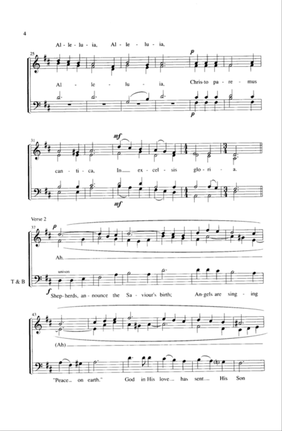 Rejoice and Sing This Christmas Morn 4-Part scores gallery preview page 3