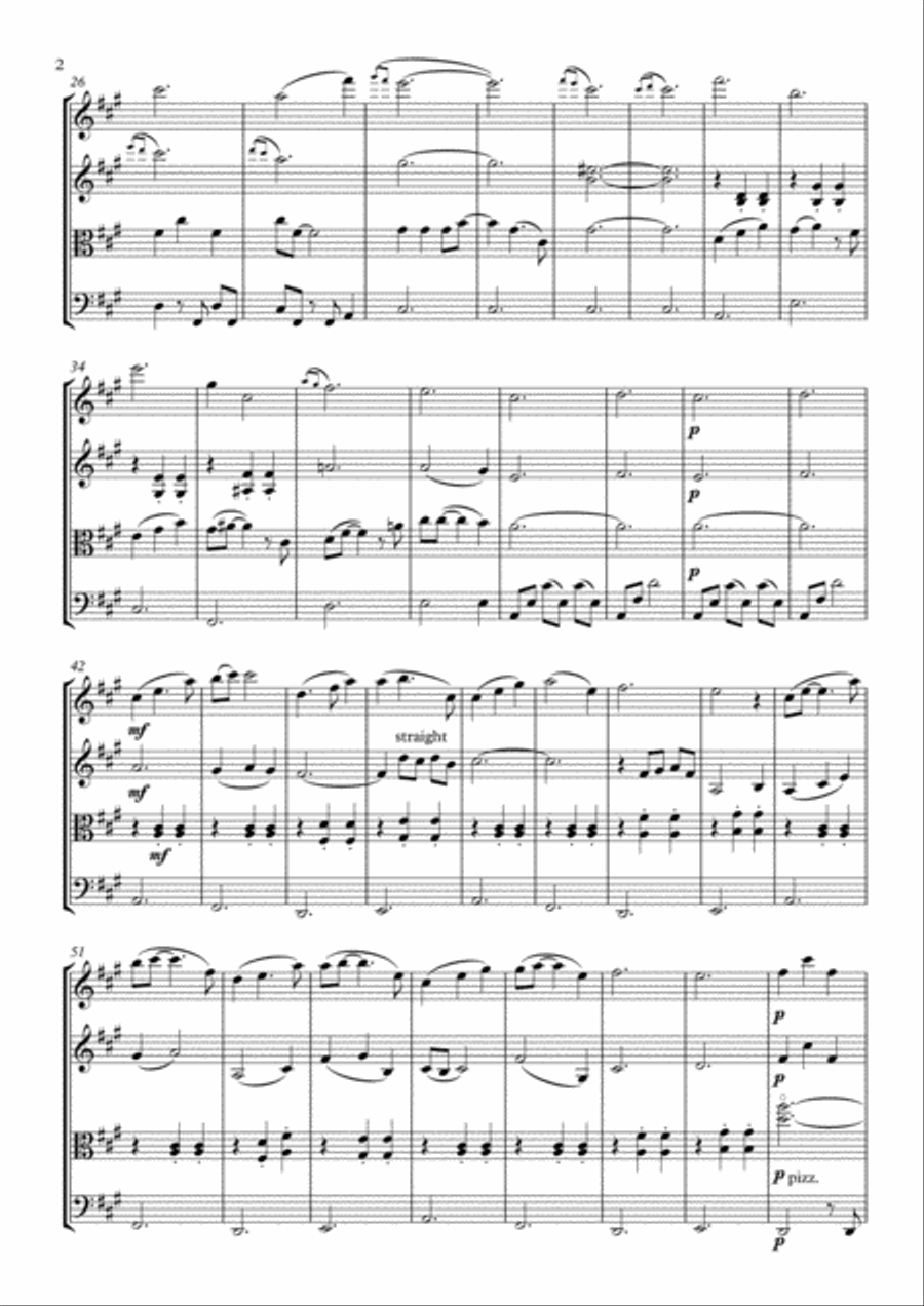 The Rainbow Connection String Quartet scores gallery preview page 2