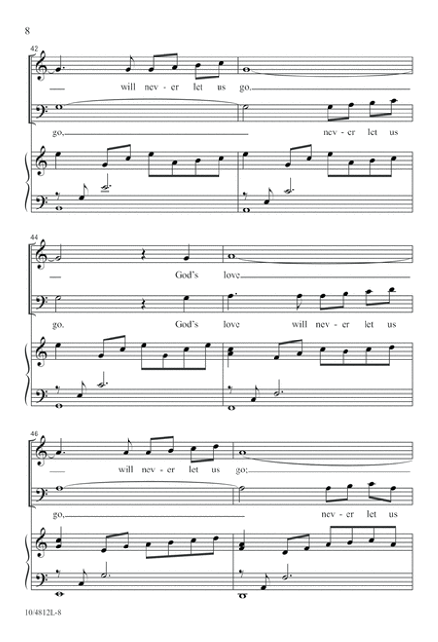 Never Let Us Go 2-Part scores gallery preview page 8