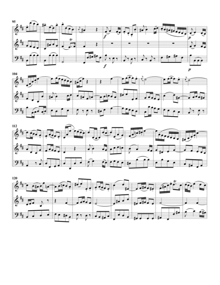 Aria: Schliesse, meine Herze from Christmas oratorio, BWV 248 (arrangement for violin and harpsichor
