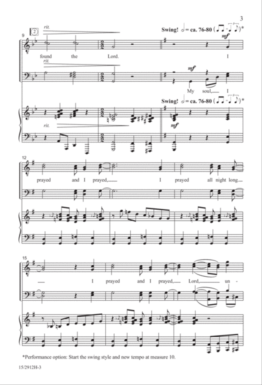 Until I Found the Lord Until I Found the Lord TTBB scores gallery preview page 4