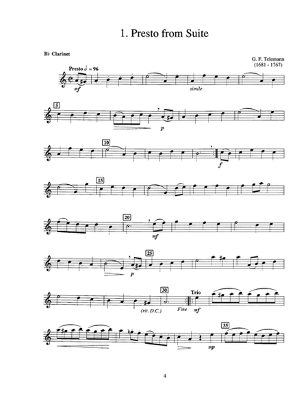 Solo Pieces for the Intermediate Clarinetist
