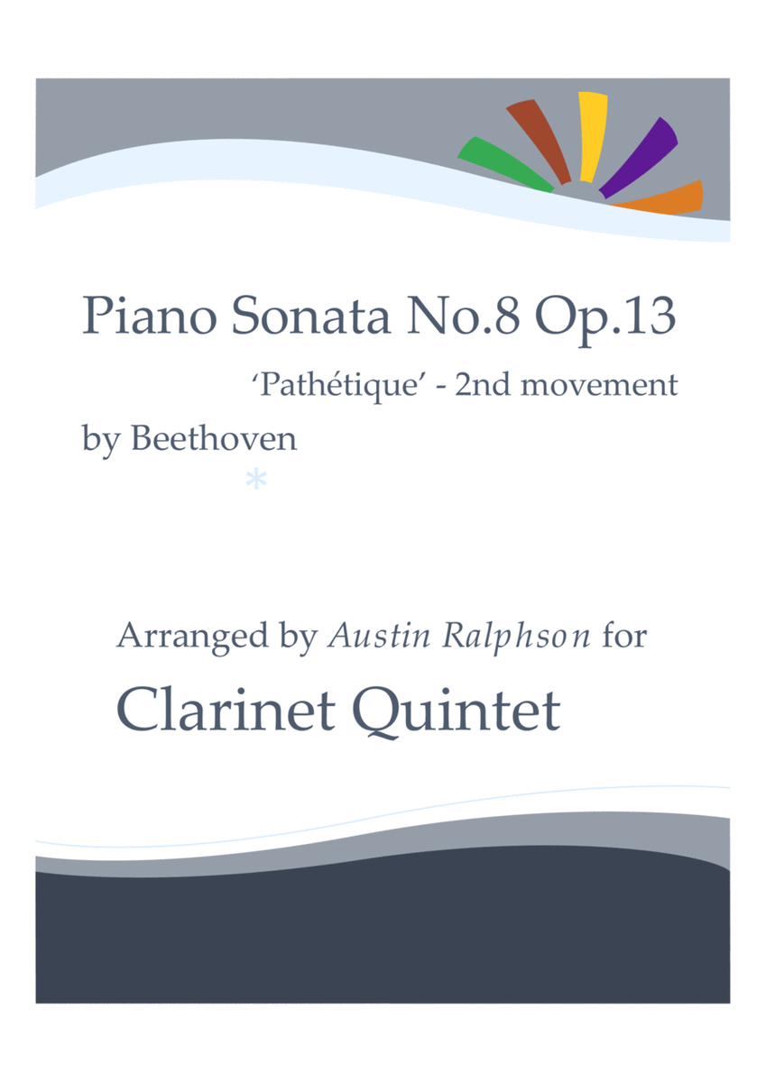 Sonata No.8 "Pathetique", 2nd movement (Beethoven) - clarinet quintet image number null