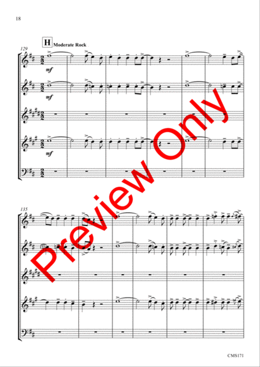 Queen Medley Fantasy Queen Medley Fantasy Woodwind Quintet scores gallery preview page 21