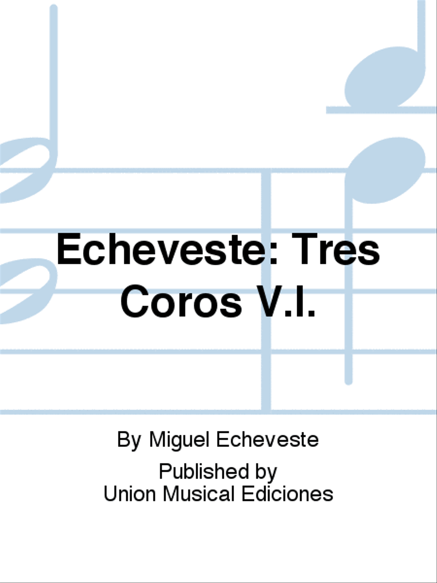 Tres Coros V.I. Voice scores gallery preview page 1