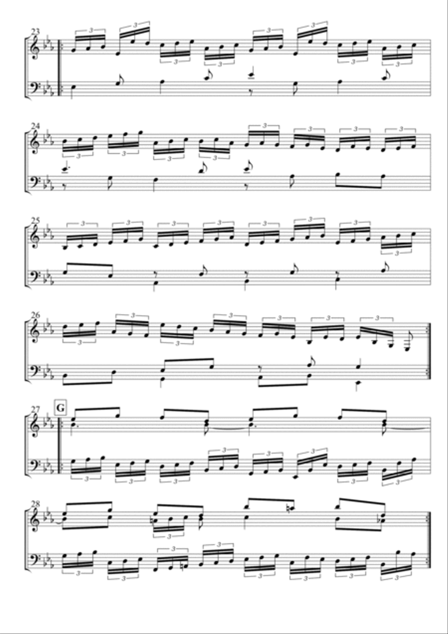 The Harmonious Blacksmith for 2 Marimbas Percussion Ensemble scores gallery preview page 4