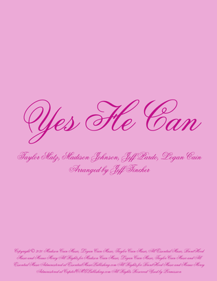 Book cover for Yes He Can