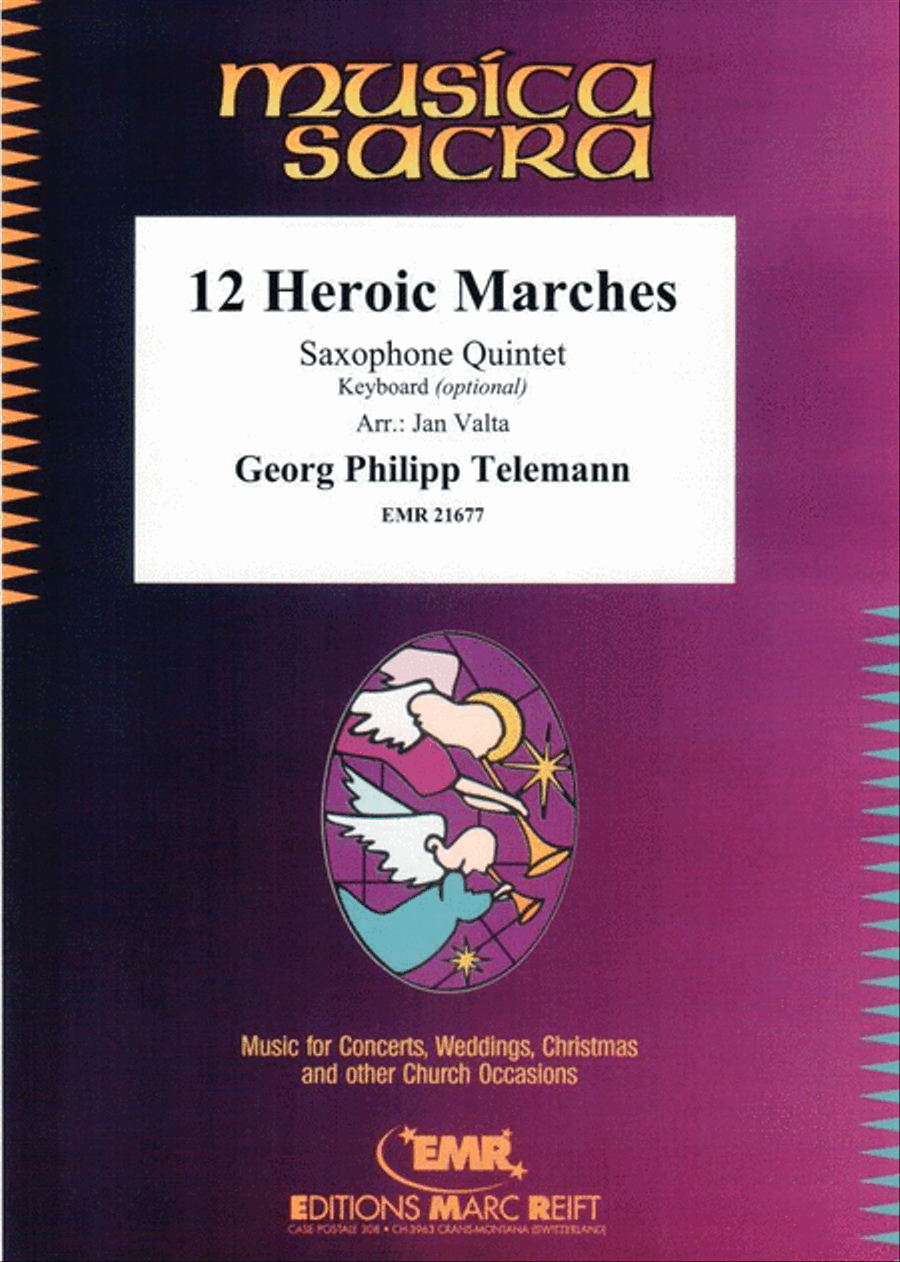 12 Heroic Marches 12 Heroic Marches Saxophone Quintet scores gallery preview page 1