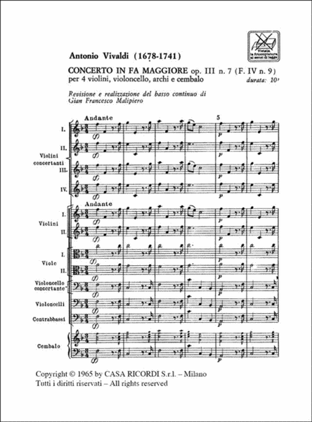 L'Estro armonico Vol.2 (Violin Concertos Op.3)