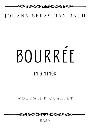 J.S. Bach - Bourrée from Violin Partita No.1 in B minor - Easy