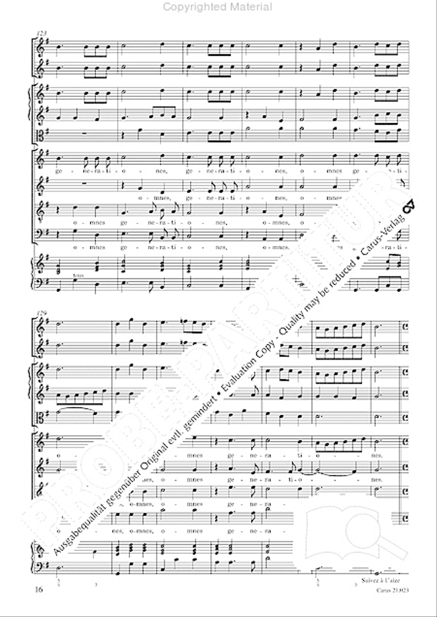 Magnificat in G SATTB scores gallery preview page 18